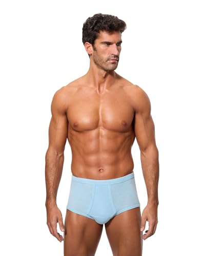 Photo de Abanderado Braslip abierto canalé Combinaison, Bleu (Celeste 009), X-Large (Taille Fabricant: XL/56) Homme