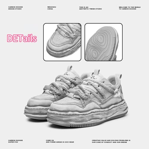 Y2K Leather Shoes with Thick Sole for Men 2.75-Inch Height Increasing Casual Dress Shoes Perfect for Office Wear Oxford Chelsea and Fashionable Street Style4