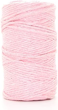 300 m / 984 ft of 2 mm Macrame Cord Natural Cotton String Craft Artisan Thread Twisted Macramé