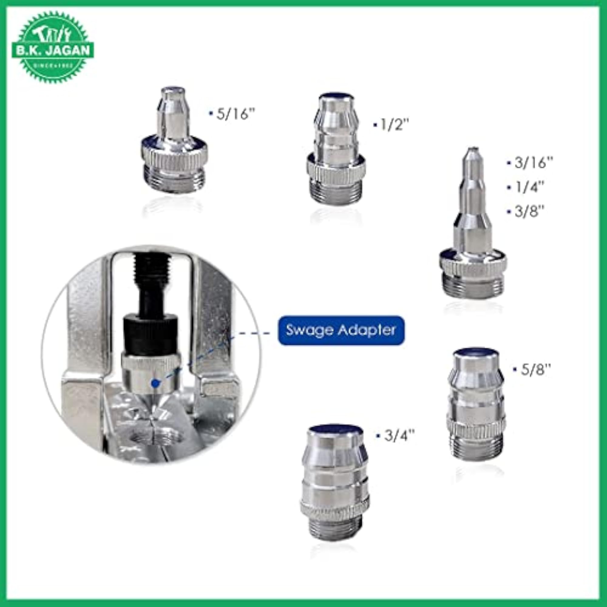 B K JAGAN Flaring & Swaging Tool Kit for Soft Copper Tubing