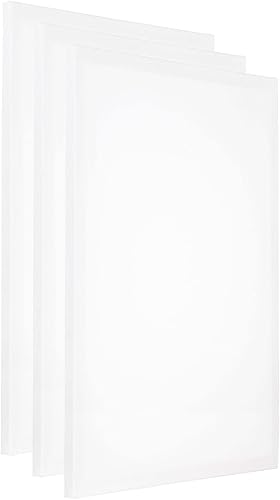 PATIKIL Lienzos de pintura para pintura, paquete de 3 paneles rectangulares de 16 x 24 pulgadas, marco de madera estirado en blanco para acrílico,