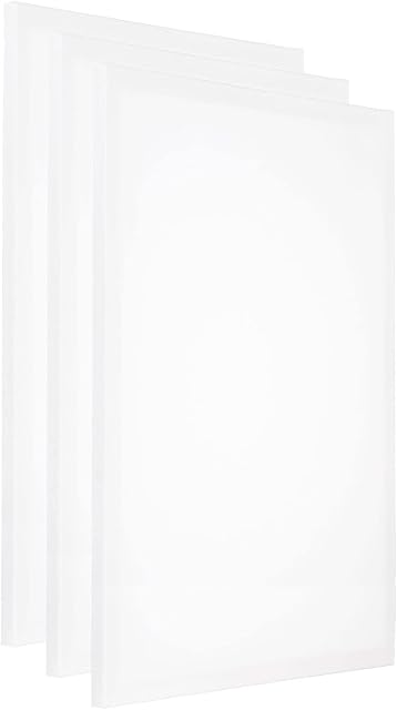 PATIKIL Paint Canvases pour la peinture, paquet de 3 16x24 Panneaux de panneau d'art en feutre pour acrylique, huile, peinture Tempera, blanc