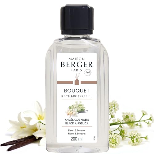 MAISON BERGER Reed Diffuser Refill, 200 ml, Black Angelica
