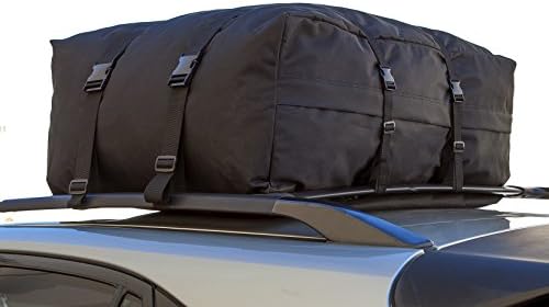 OxGord Car Van SUV Roof Top Cargo Rack Carrier Bag Soft-Sided Waterproof Luggage for Rooftop - 10 Cubic Feet image 5