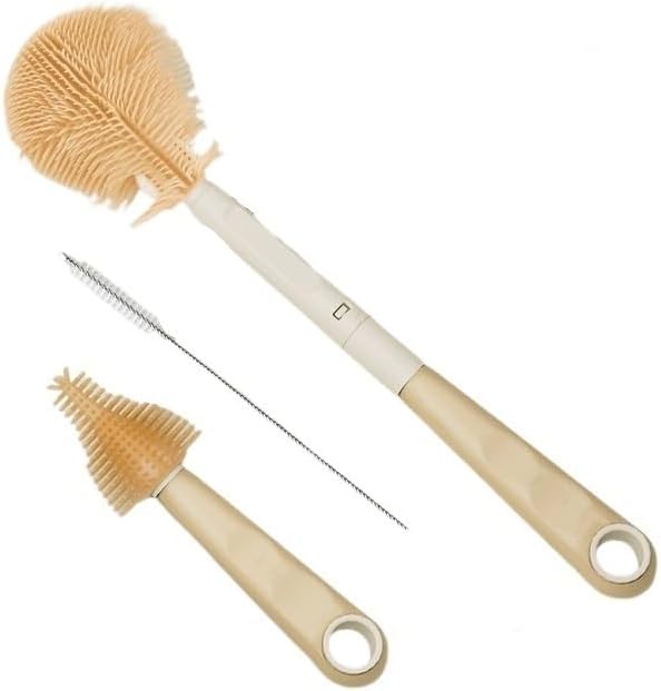 Storage Box Travel Outing Cleaning Brush Portable Bottle Set
