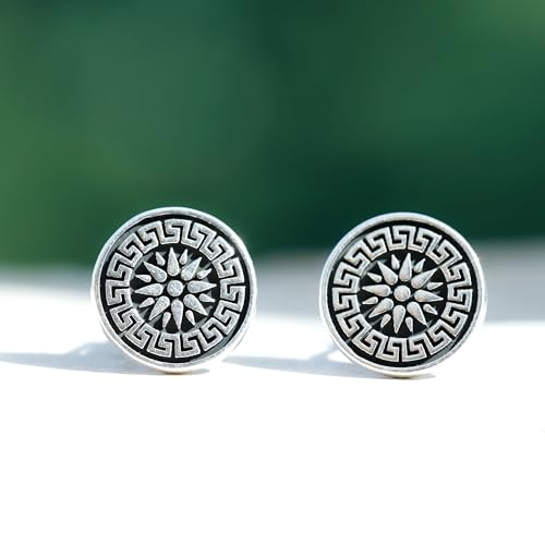 Silver Classic Vintage Cufflinks for Men | Cufflinks for Father Husband, Boyfriend - Casual to Formal Gift for Him4