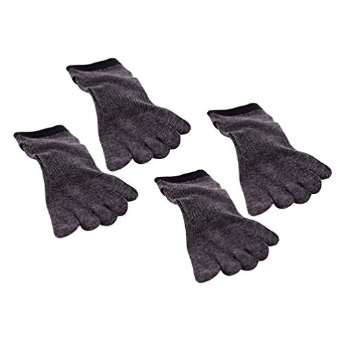 2 pares de meias esportivas com cinco dedos da Besportble, meias esportivas e esportivas para corrid