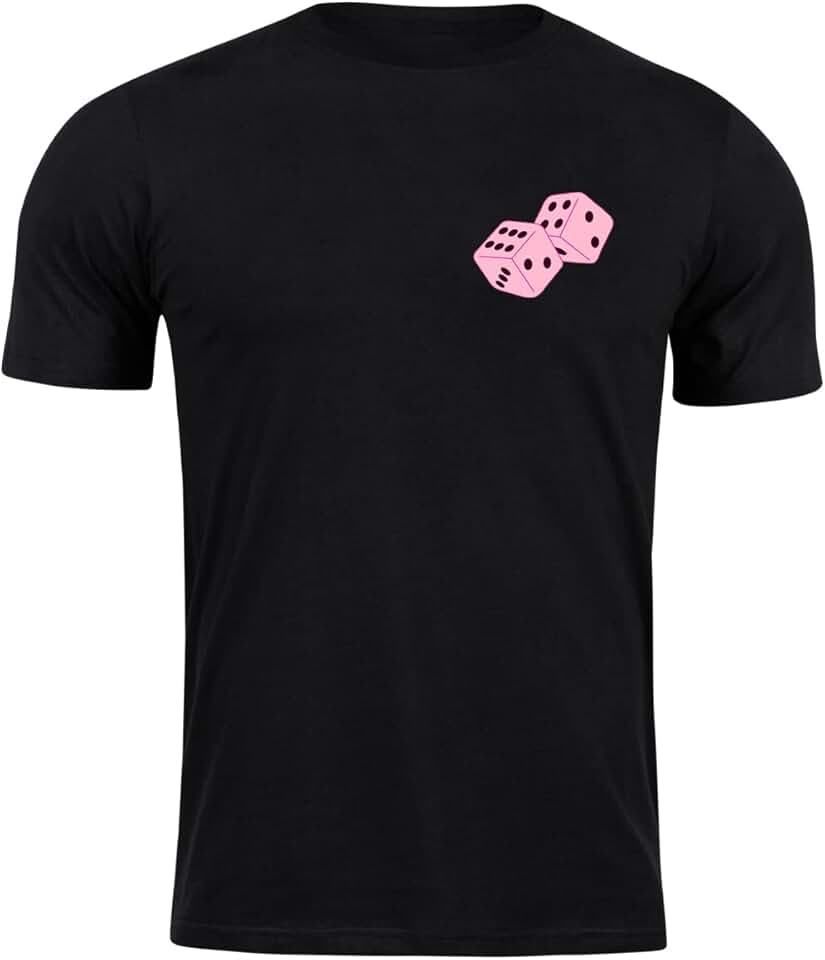 Camiseta algodão dadinhos rosa de bolso camisa blusa geek