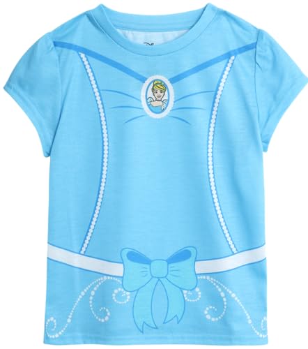 Image of Disney Cinderella Ariel Rapunzel Toddlers & Girls Short Sleeve Graphic Tees