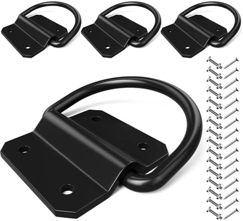 YHXCUIER 1/2 Inch 12000 LBS Heavy Duty Weld-On Forged D Ring For Trailers, Trucks