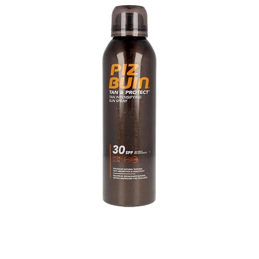 PIZ BUIN Protector Solar en Spray SPF30, Tan & Protect Acelerador del Bronceado de Protección Alta, con Vitamina E y Protección UVA/UVB, 150 ml