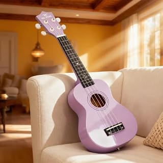 MUSTAR Soprano Ukulele for Beginners Kit – 21 Inch Basswood Ukuleles for Beginner, Ukulele Pack With Gig Bag, Strap, Purple Ukuleles Set - Les Beatles, Paul McCartney, John Lennon, RIngo Starr, George Harrison MUSTAR Soprano Ukulele for Beginners Kit - 21 Inch Basswood Ukuleles for Beginner, Ukulele Pack With Gig Bag, Strap, Purple Ukuleles Set – Image 7