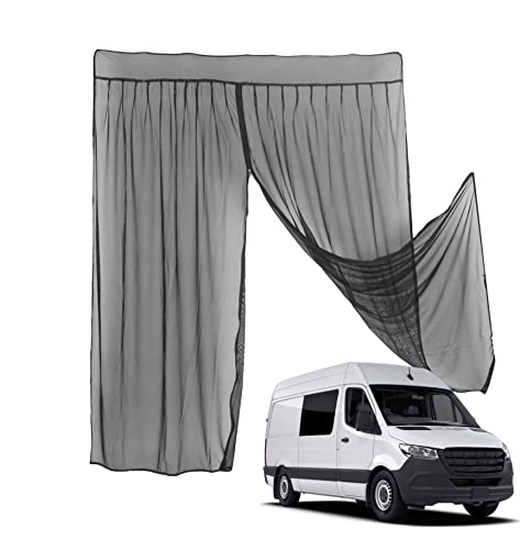 mucol Sliding Door Magnetic Vans Screen for Sprinter Camper and Other Campervans,Easy Install, Magnetics on All Four Sides for Van Life Essentials, Magnetic Closure, 83"(H) x 63"(W)