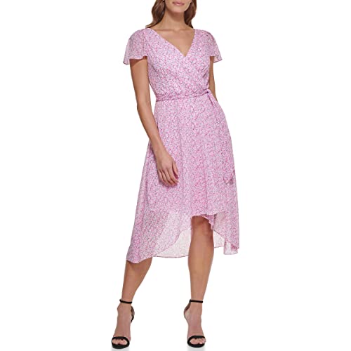 Robe sans manches DKNY col en V tricotée élégante pour femme chic