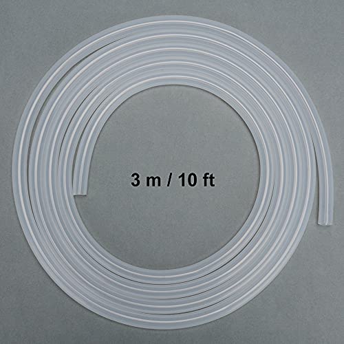Image of stonylab Silicone Tubing, High Temp Pure Natural Silicone Tube, 7 /16 inch OD 5 /16 inch ID, Highly Elastic and Strong, for Laboratory Use, 10 Feet