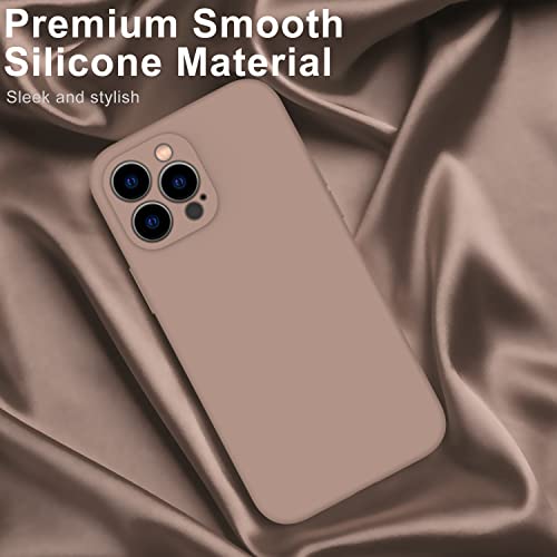 Deenakin Iphone 12 Pro Case, Camera Enhanced, Screen Protector, Flexible Silicone Gel Bumper, Slim Shockproof - Light Brown #TOP2