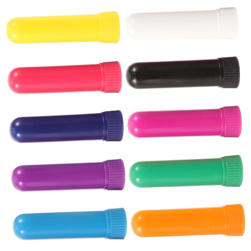 Healvian 10pcs Nasal Sticks Aromatherapy Inhalers for Essential Oils Use During Meditation