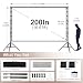 Wootfairy 200 Zoll Beamer Leinwand mit Ständer, Tragbare Projektor Leinwand 16:9 4K HD Outdoor Indoor Projektor Screen mit Tragetasche für Hinterhofkino Präsentation
