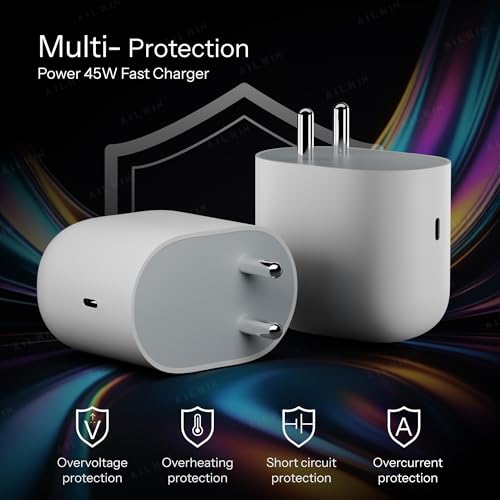 Image of AILKIN 45W USB-C Fast Charging Adapter with USB-C to Type-C Cable Compatible with Google Pixel 10 /10 Pro /10 Pro XL /10 Pro Fold, Pixel 9 Series, Pixel 8 /7 /6 /5 Series, Chromebook & More