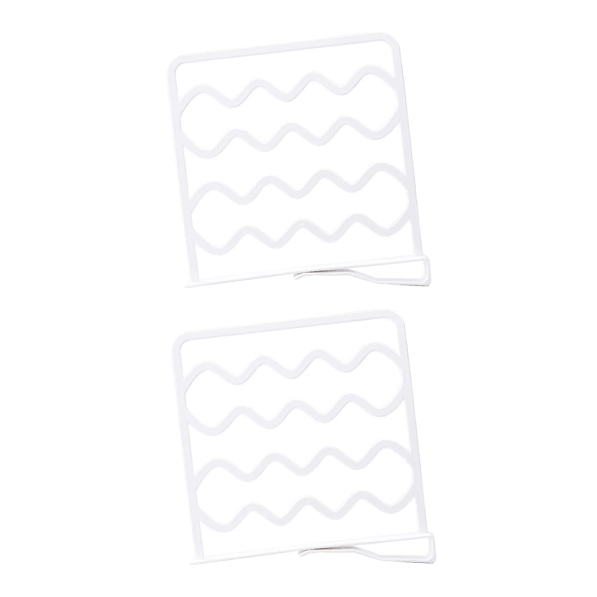 Vaguelly 2pcs Wardrobe Shelf Divider Material Clothing Separator for Closet Organization Easy Compartment Creation for Clothes and Accessories White Color