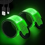 【USB Wiederaufladbar】 Unsere Armbänder werden mit wiederaufladbaren Batterien geliefert. Es kann 8 Stunden Arbeit mit 30 Minuten Schnellladung bieten, genug für Sie. Praktisch, benutzerfreundlich und wirtschaftlich