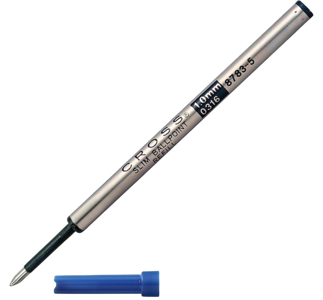Cross 8783-5 Original Slim Archival Ink Refill for Ballpoint Pens, Medium Point, Suitable for Cross Click Ballpoint Pens, 1-Pack, Blue