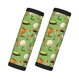 2 Pcs Luggage Handle Wraps for Suitcase - Fashion Golf Flag Cartoon Print Luggage Handle Covers, Suitcase Tags Identifiers for Suitcases, Travel Essentials for Flying Accessories
