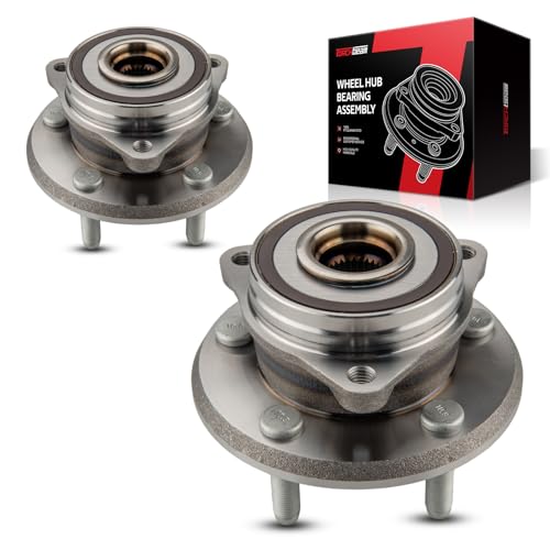 Torchbeam 513324 Pair Front Wheel Bearing Assembly for 2011-2021 Jeep Grand Cherokee, 2011-2023 Dodge Durango, 2022 Jeep Grand Cherokee WK 5 Lugs W/ABS