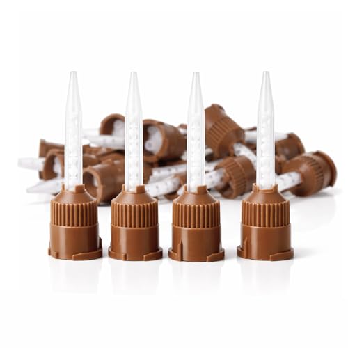 100/pk Brown 1:1 Ratio Dental Mixing Tips for Dental Impression