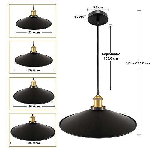 Lámpara colgante E27 de estilo retro loft que transforma techos aburridos con hierro vintage 4