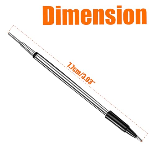 Image of 3PCS C210 (Type B) Soldering Iron Tips, USB Soldering Iron Round Tip 5V Battery 8W Rework Accessories, C210-B Compatible with 800mAh and 1000mAh USB Soldering Iron