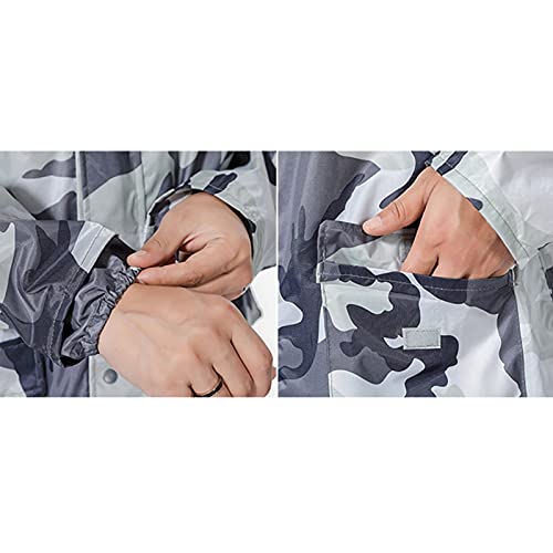 Chaqueta impermeable para hombre color gris talla L miniatura 2