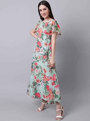 Shasmi green georgette dress – image 3
