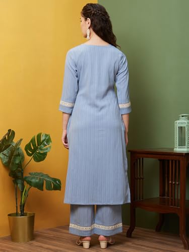 Image of Globus Women Kurta Set (3640924001 Maroon S)