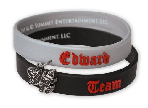 Brazalete Eclipse Team Edward de Crepúsculo en talla única con acabado detallado para fans