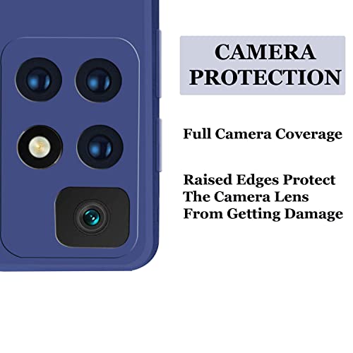 Image of A rtistque Back Cover Case for Mi Redmi 10 Prime with Camera Protection | Shockproof TPU | Stylish Protective Design | Slim Fit | Ultra Matte | Mi Redmi 10 Prime Back Cover - Blue