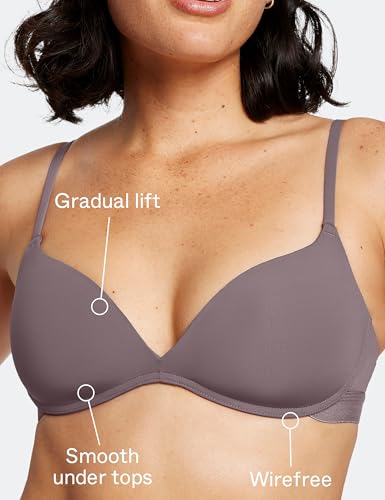 Image of Pepper Bra for Sizes AA-B Cups | Wirefree Zero-G Padded Lift Up Bra, Fitted Push Up Bralette for Women
