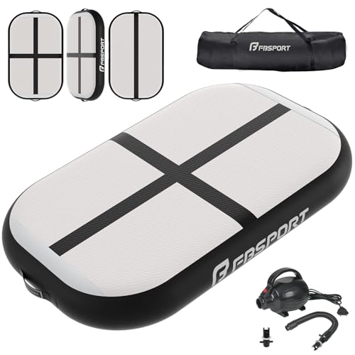 FBSPORT Airtrack - Tappetino da ginnastica con pompa ad aria, altezza 10 cm, spessore 60 cm, spessore 60 cm