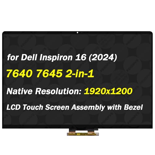 Image of Replacement for Dell Inspiron 16 (2024) 7640 7645 2-in-1 16.0 inch WUXGA 1920X1200 30 Pins Non-OLED LCD LED Touch Screen Digitizer Assembly (Not for 16 Plus 7640 7645)