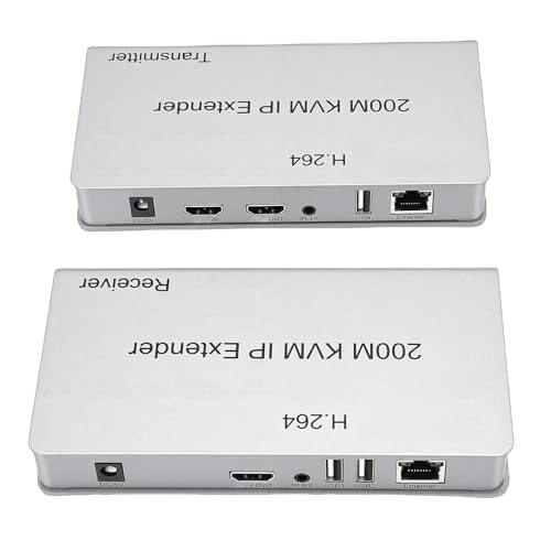 KVM sur IP HD XUMIUZIY extension longue distance 656 pieds Cat5e Cat6 prise UE