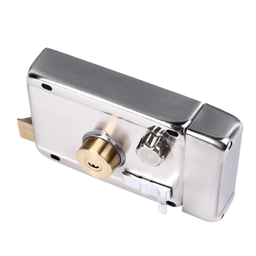 Front Door Lock, Door Lock with Key, Steel Copper with Installation Accessories Front Door Lock with Key Rim Lock for Home - Image 4