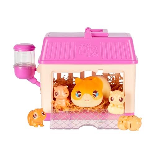Little Live Pets Hamster Mini Interactive Toy Set, Hutch...