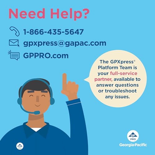 Pacific blau Basic recyceltem Papier Handtuch Rollen (vormals Marken Vorstellen) von GP Pro, 350 ’, braun, 12