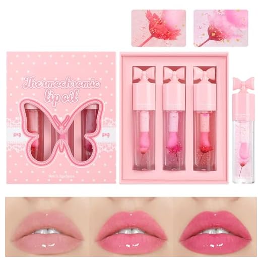 Brilho Labial Que Muda De Cor,Gloss Labial Hidratante Com Efeito Volume E Cor Que Muda | Gloss Lábios Brilhante De Longa Duração Presente para Namorada, Mãe ou Filha