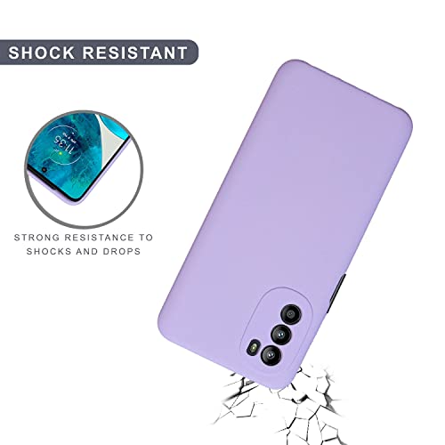 Image of SPRIG Compatible with Moto G52 Premium SilkTone Back Cover Drop Tested Shock Proof Mobile Case for Men, Women, Boys and Girls with Camera Protection (Light Purple)