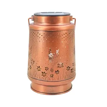 Lucario LED Solar Lantern Lights Outdoor Garden Waterproof Projection Hanging Lamp Decoration Art Light for Yard Pathway Solar Power Generated, Night Light,Stylish (Bird)