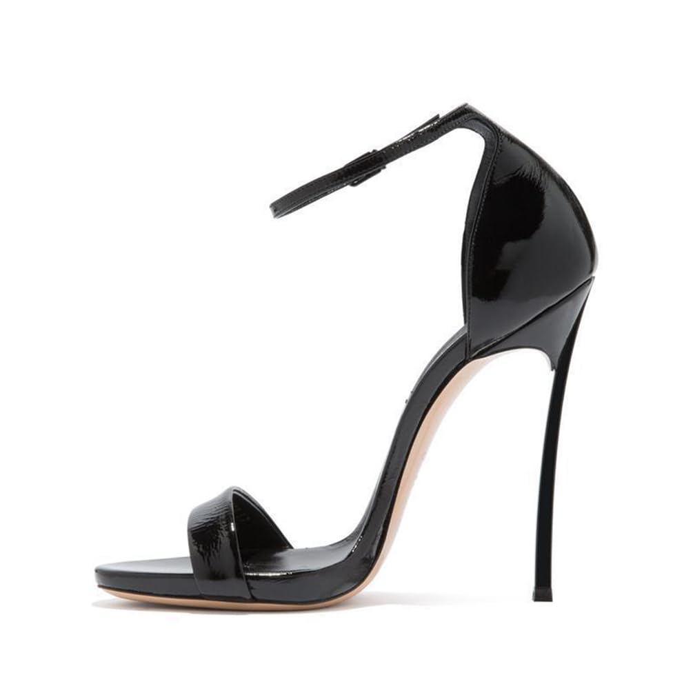 Eleganti Sandali da Donna con Tacco Alto Sexy Scarpe Estive da Cerimonia con Tacco a Stiletto e Punta Aperta Sandali Raffinati con Cinturino Alla Caviglia Per Feste e Banchetti