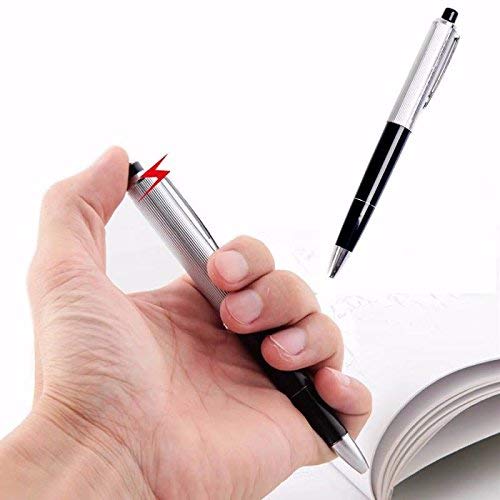 2PCS Electric Shock Ballpoint Working Pen Gag Funny Gift Prank Joke Shocker