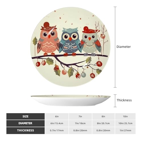 Assiette décorative en porcelaine anglaise de 15cm faite main - 3