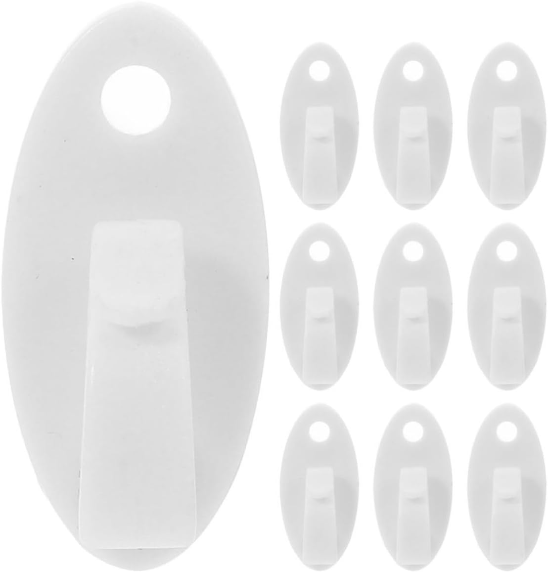 10pcs Heavy Duty Plastic Yard Light Hangers with Waterproof Screw Mount, Versatile Outdoor Cord Management Clips for String Lights and Plant Baskets, Easy Installation for Patio